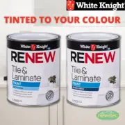 WHITE KNIGHT 1L RENEW TILE AND LAMINATE PAINT BATHROOM TILES BENCH DIY PRIMER