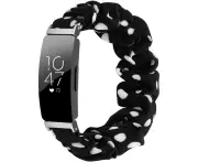 MEFEO Scrunchies Compatible with Fitbit Inspire 2 Bands/Inspire HR Band/Inspire(Small, Rainbow)