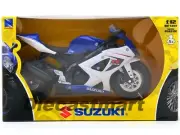 NEWRAY 1:12 2008 SUZUKI GSXR-1000 DIECAST DIECAST MOTORCYCLE BLUE WHITE