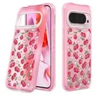 CYRILL UltraSheer Compatible with Google Pixel 9 / Pixel 9 Pro Case Pink Cherry