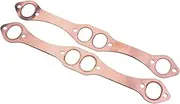 HDVCRNBAVW Portable Durable SBC Oval Port Copper Header Exhaust Gaskets For 327 305 350 Reusable Excellent Seal Car Accessories exhaust gasket
