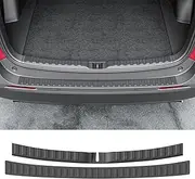 powoq 2PCS Rear Bumper Protector Compatible with 2019-2024 Toyota RAV4 Trunk Sill Cover Protector Replacement for 2019-2024 Toyota RAV4 Accessories