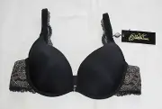 Dita Von Teese Ladies Paramount Black Plunge Bra Size 12DD 34DD D50417 New