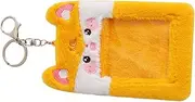 FUNOMOCYA Stylish Plush Card Sleeves Id Card Holder Clip for Backpack Soft Comfortable Protects from Stains