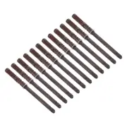 12 Pcs Floating Shelf Brackets, Metal Hidden Shelf 0.4" x 4" (Brown)