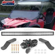 For 2014-2020 Can-Am COMMANDER 800 1000 42'' Curved LED Light Bar Roof Mount Kit