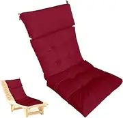 Patio Lounger Cushion - Beach Lounge Chairs Mat | Replacement Cushions Waterproof Chair Pads, Rocking Chair Cushion Pad, Thick Soft Patio Chair Pad Mat, Recliner Seat Cushion