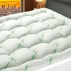 Mattress Pad Bamboo Topper Bed Protector Cover Fitted Pillow Top Coolin Washable