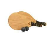 Wooden Frescobol Beach Paddle Ball Set with Bag