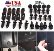 35Pcs Car Body Bolts & U-Nut Clips M6 Engine Cover Undertray Splash Shield Guard (for: Renault)