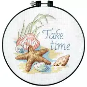 Dimensions Learn-A-Craft Counted Cross Stitch Kit 6" Take Time