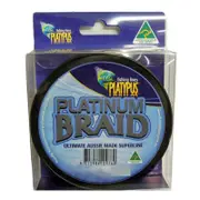 Platypus Platinum Australian Made Braid - 10lb - Grey - 300 Yd Spool