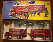 Corgi Classics Foden S21 Lorry And Trailer With Elephants, Pedestal And Rider