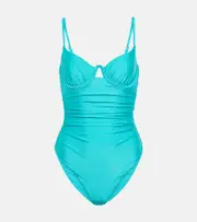 [Simkhai] Simkhai Laine underwire cutout swimsuit UK 8 blue