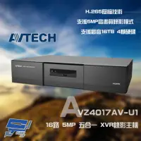 在飛比找momo購物網優惠-【AVTECH 陞泰】AVZ4017AV-U1 16路 H.