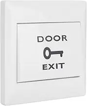 Exit Release Button 12-24V Wall Push Switch Panel Door Open with Self-Reset Function for Door Access Control (Model: PT)