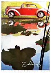 Opel Admiral Automobile Vintage Ad Print Reproduction Giclee Print 11x17
