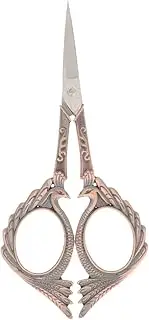 Hohopeti Ergonomic Beauty Scissors Stainless Steel for Grooming Hair Eyebrows Nose Travel Size Reusable Tool