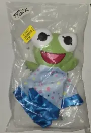 Disney Junior Kermit Frog Muppets Security Blankie Lovey Blanket-New