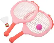 Toddmomy 1 Set Children Badminton and Tennis Racket Set for Outdoor Sports and Kindergarten Activities Plastic Rackets and Training Balls for Kids