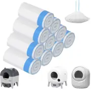 Advwin 200PCS Drawstring Cat Litter Box Liners Cat Litter Waste Receptacles Bags