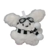 Plush Dog Key Chain Soft Animal Toy Bag Charm Accessory for Cartoon Enthusiasts