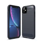 MCC Slim iPhone 11 Shockproof Soft Carbon Case Cover Apple Skin iPhone11 [Dark Blue]