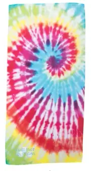 16"x32" Microfiber Gym Pool Swim Towel Chamois by Summer Solutions Rainbow