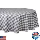 DII Checkered Tabletop Collection 100% Cotton, Machine Washable, Tablecloth,