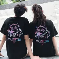 在飛比找蝦皮商城優惠-炫彩小怪獸MONSTER T恤 S~XL 情侶裝 客製化 M