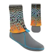 Korkers DeYoung Brown Flank Sock - I-Drain Neoprene Guard Socks / 3.5mm