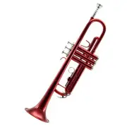 *GREAT GIFT* TOP Quality Bb Red Lacque Trumpet w Hard Case Care Kit CLEARANCE