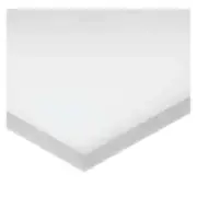 White HDPE Rectangle Stock 48" L x 4" W x 1/2" Thick BULK-PS-PE-305