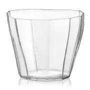 Orrefors Clear Low Reed Vase