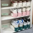 PP Storage Shoe Rack Adjustable Shoe Slots Organizer Shoe Bracket Shoe Cabinet