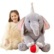 Giant Stuffed Animal Plush Toy, 31" Large Big Jumbo Soft Plushie Toys Elephant