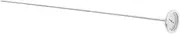 TOGEVAL Backyard Thermometer Metal Soil Thermometer Compost Temperature Gauge Stainless Steel Probe Easy to Use for Gardeners