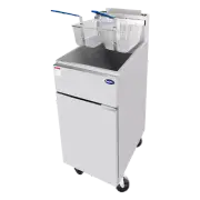CookRite ATFS-40 Deep Fryer with two Baskets 3 Tube Stainless Steel Floor 40lbs