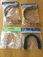 4 Sets Of New In Bag Purse Handles Darice, Dritz