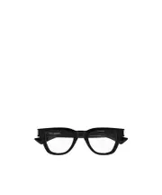 geometric-frame glasses 47 black