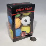 Set of 6 Sports Balls 1-star 40mm Table Tennis Balls Ping Pong Balls