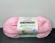 Bernat Softee Baby Cotton Blend Yarn Skein Petal Pink 4.2oz Yarnspirations NEW