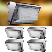 ACOHOOK 150W LED Wall Pack Outdoor Lights w/ Photocell, 22500Lm 5000K IP65 4Pack