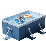 Foldable Dog Pool - Non-Inflatable Hard Shell Pool for Adults and Kids - Summer Water Toys for Dogs, Pets, Children, and Adults