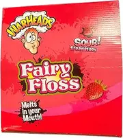 Warheads Strawberry Sour Fairy Floss 15g x 18
