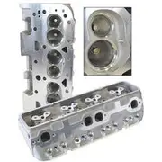 Aeroflow Bare Aluminium Cylinder Heads (Pair), 200cc Runner with 64cc Chamber - Suit S/B Chev, AF95-0350