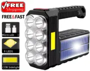 Super Bright 12000000LM Torch LED Flashlight USB Rechargeable Tactical lights US