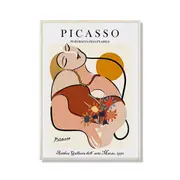 50Cmx70cm Le Reve By Pablo Picasso Wood Frame Canvas Wall Art