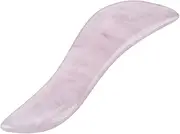 Respicefinem 1pc Rose Quartz Crystal Massage Wands Stone Face Massaging Tool Smooth 115mm 4 5in Ideal for Face And Acupoint Massage Suitable For All Ages And Genders Small Size