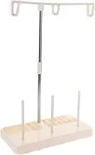 BEBEMOKO Sewing Machine Thread Stand Plastic Spool Holder for Threads Durable Design for Smooth Flow Embroidery Quilting and Sewing White